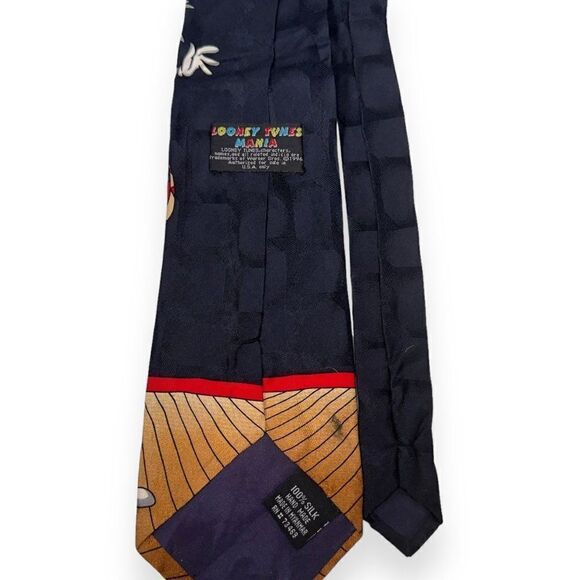 Looney Tunes Mania Vintage 1996 Bugs, Daffy, & Taz Basketball Tie OS - Picture 3 of 7